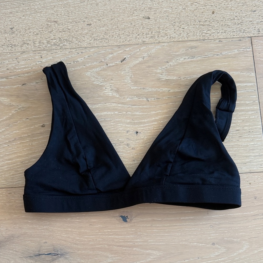 Monday Swimwear Black Triangle Bralette sport